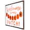 20" Orange & White Welcome to Our Pumpkin Patch Metal Wall Décor